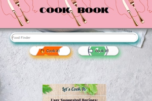 screenshot of cookbook